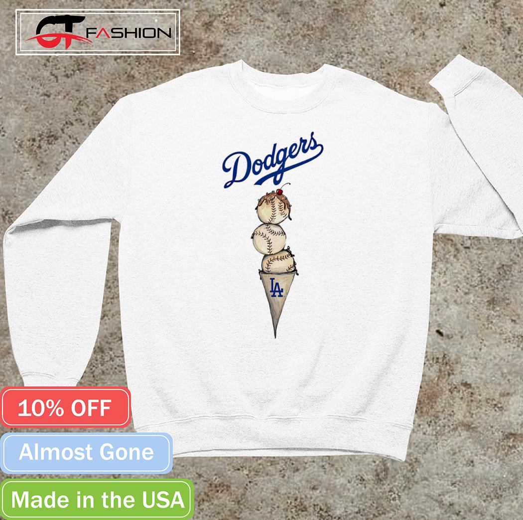 Baseball ice cream Los Angeles Dodgers shirt, hoodie, sweater, long