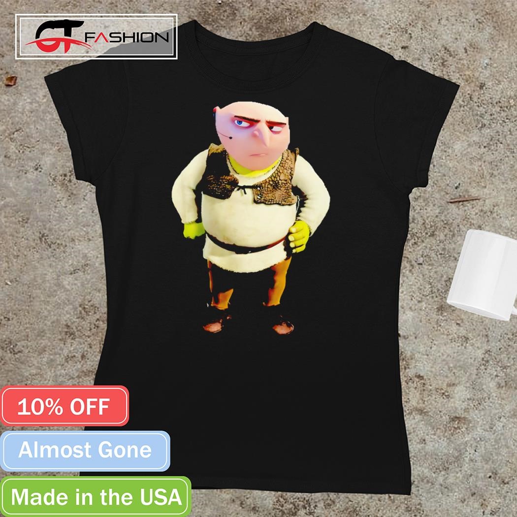 Shrek Gru mashup design meme shirt, hoodie, sweater, long sleeve 