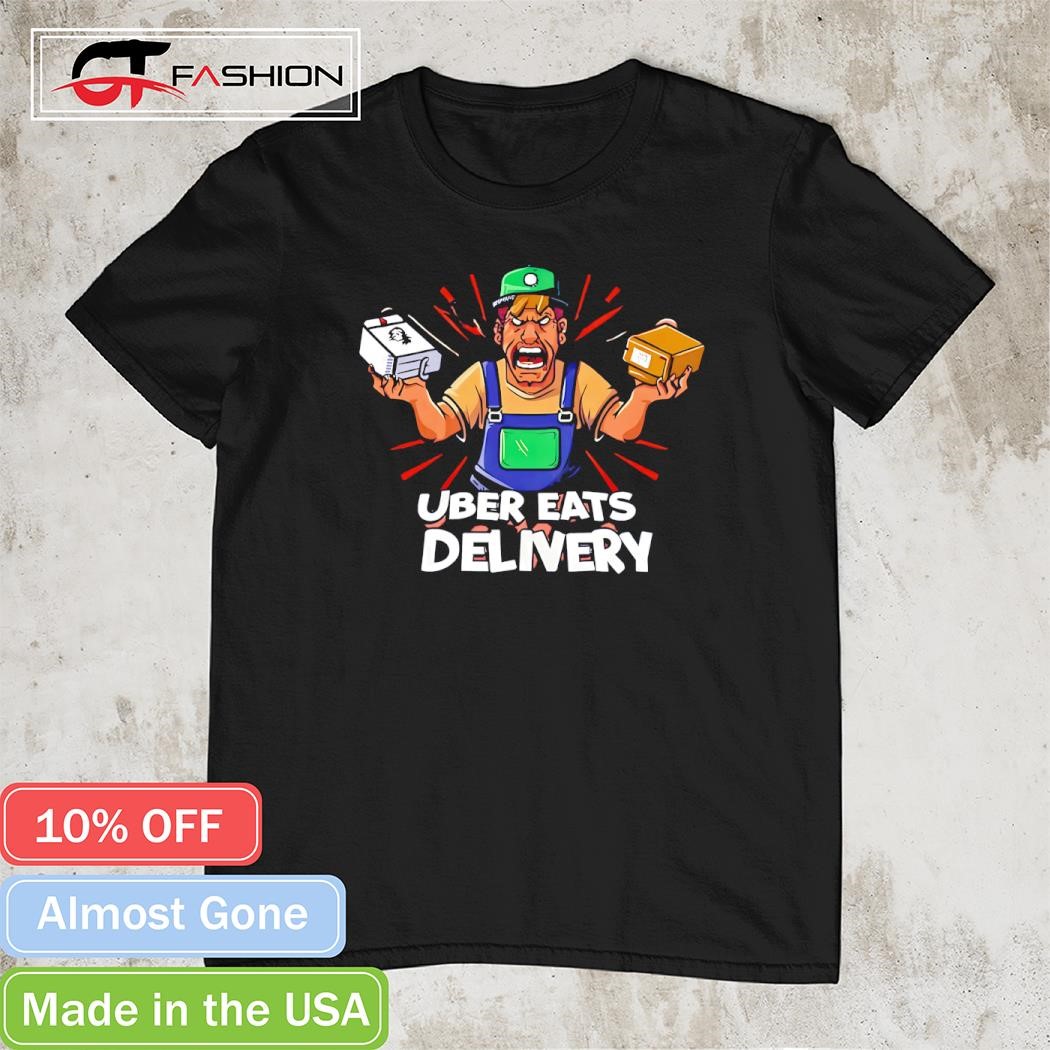 Uber eats delivery cartoon shirt hoodie sweater long sleeve and tank top